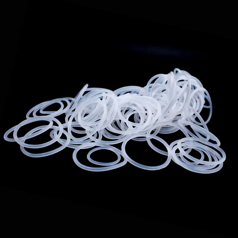 Белое резиновое кольцо из силикона/VMQ уплотнительное толщина 2 5 мм