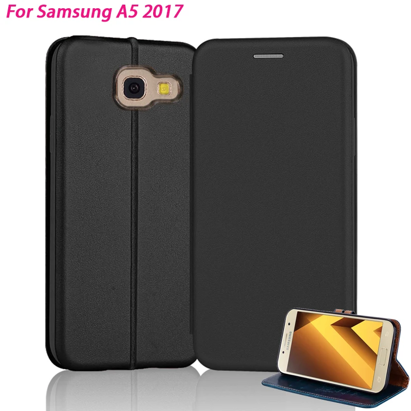 YueTuo кожаный чехол для Samsung Galaxy A5 2017 5 A520 флип 2 &quotдля задней панели телефона на