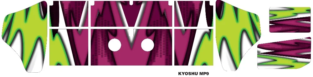 

Rear Wing Decals for 1/8 Buggy Kyosho MP9