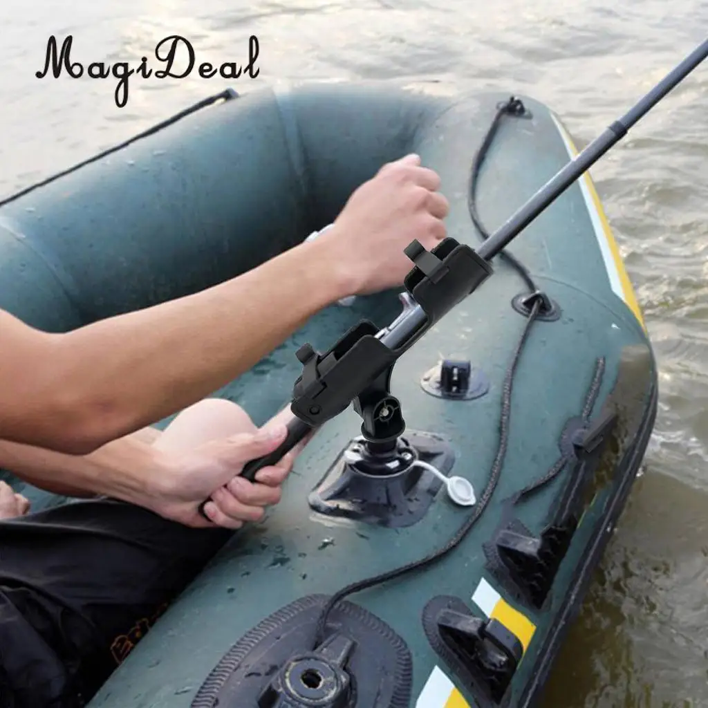 MagiDeal Adjustable 360 Degrees Kayak Fishing Rod Holder Boat Pole Stand Bracket