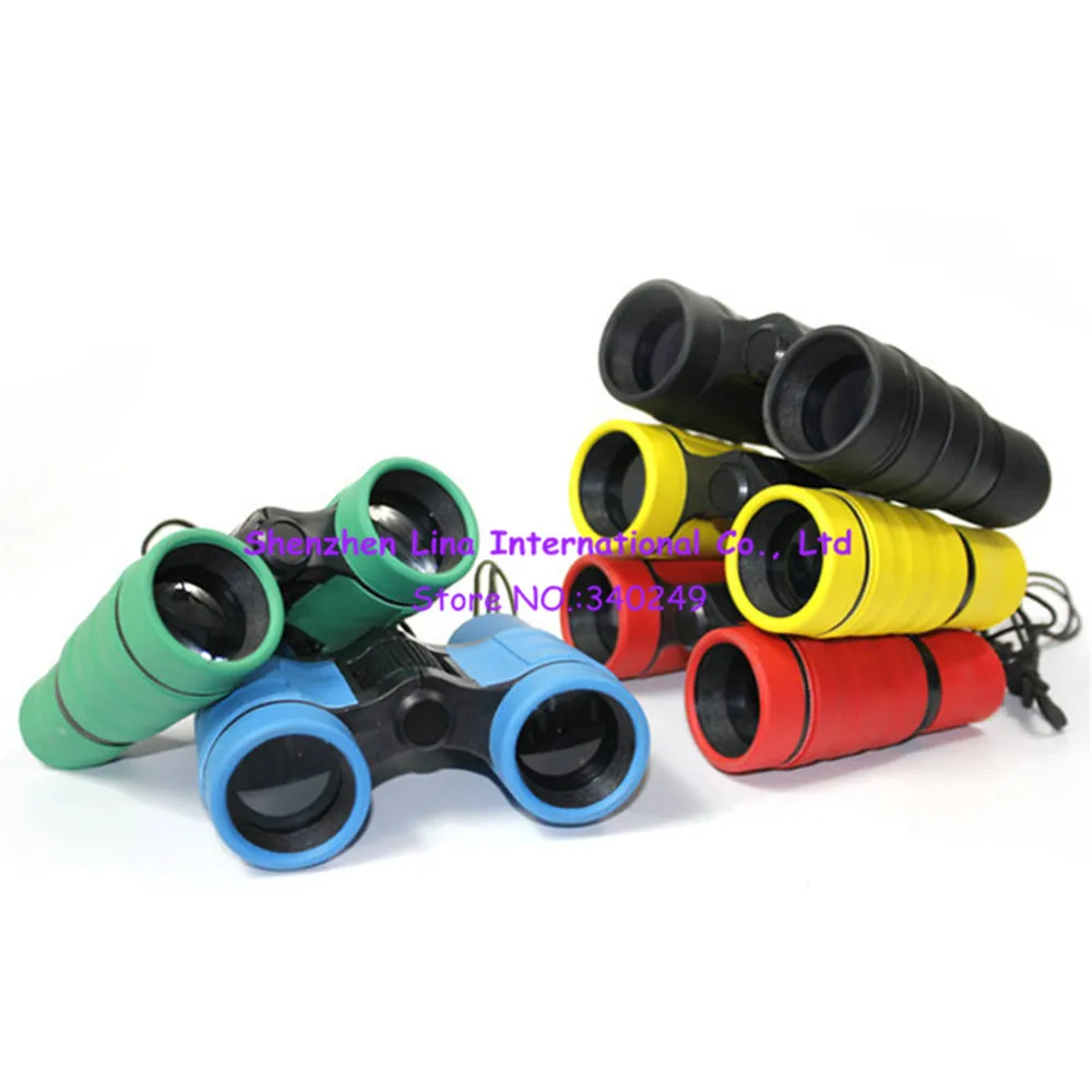 Datyson العلوم الاستكشاف هدية عدسة زجاجية بصرية الأزرق فيلم الأطفال تلسكوب مجهر 4X30 HD لعبة تبحث نظارات 5S0007