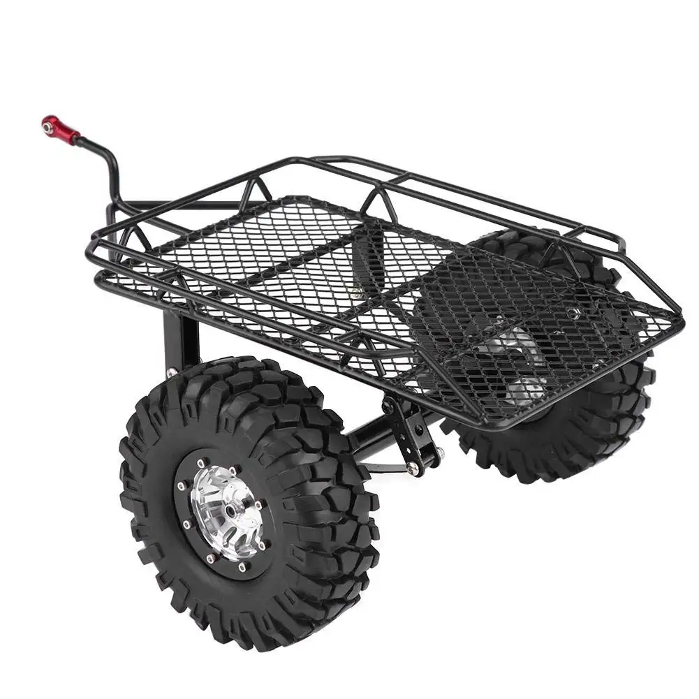 

RC Tipping Trailer Metal Trail Car Trailer Hopper DIY Modified Trailer Accessory for D90 SCX10 TRX-4 1/10 Scale RC Crawler Car