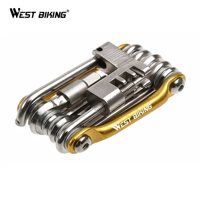 cheap WEST BIKING 11 in 1 Bicycle Mountain Road Bike Tools Cycling Multi Function Wrench Screwdrive Chain Cutter Bicycle Repair Tools
