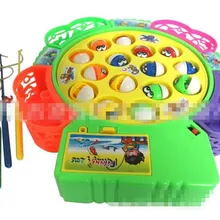 Электрическая рыболовная игрушка, музыкальная рыболовная игрушка, детские развивающие игрушки, четыре человека, чтобы играть вместе, тренировка рук-глаз