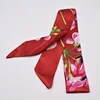 New Print flower Handle Bag Ribbons Brand Fashion Head Scarf Small Silk Scarf For Women Small Long Skinny Scarves Wholesale ► Photo 3/5