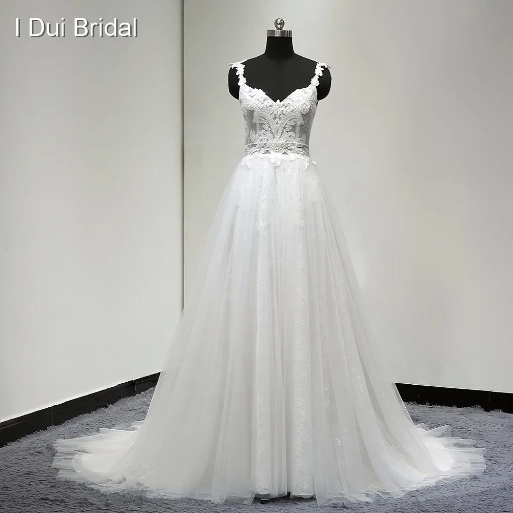 A Line Real Wedding Dress Light Beach Style New Style Light Weight
