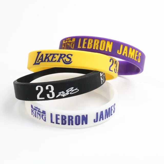 lebron james silicone bracelets los angeles lakers team no 23
