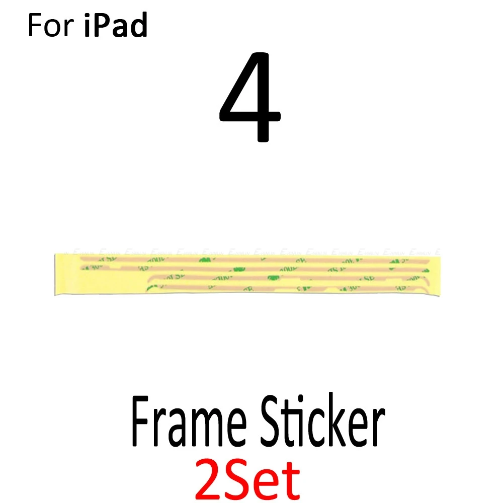 2 компл./лот, новинка, 3m, клей, средняя рамка, клейкая наклейка для iPad Air 2 Mini 1 2 3 4, сенсорный экран, дигитайзер, лента
