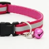 1pc Adjustable Pet Cat Dog Puppy Reflective Collars Safety Buckle Bell Neck Strap Dog Supplies Cat Collars 4