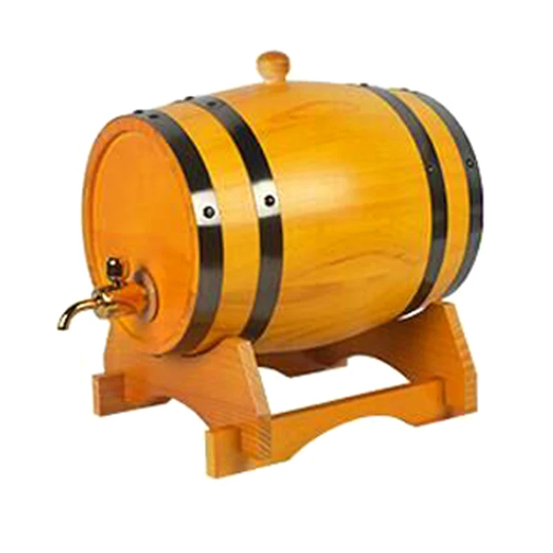 Free shipping 1.5L wood cask wine barrels oak barrels red pine wooden
