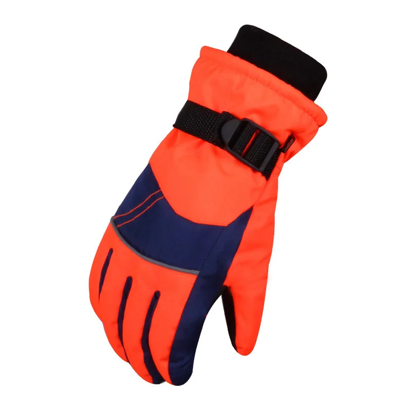 Зимние лыжные перчатки для мальчиков и девочек, лыжные перчатки для сноуборда, лыжные перчатки для Зимнего Велосипеда, толстые мотоциклетные перчатки для велоспорта с защитой от-30 градусов, теплые