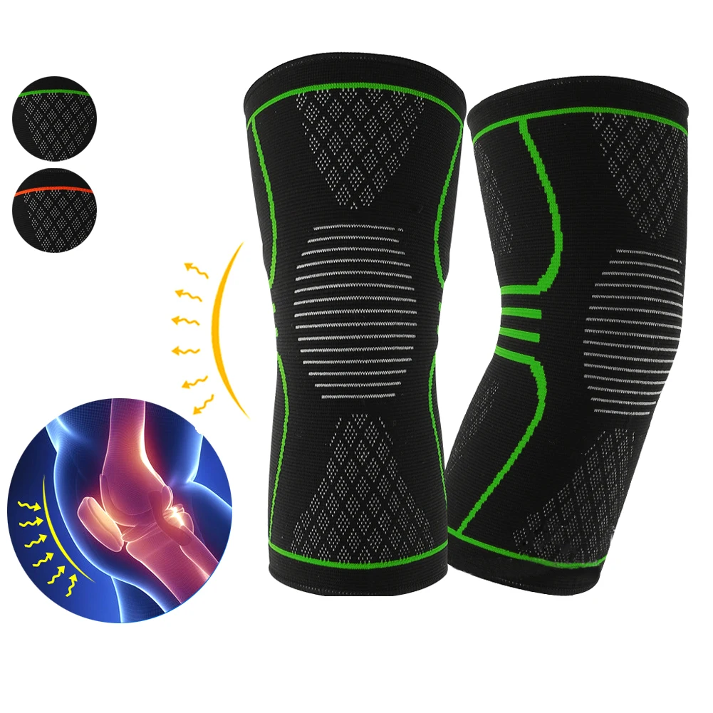 1 Pair Breathable Basketball Football Knee 2Pcs Support Protect Pads