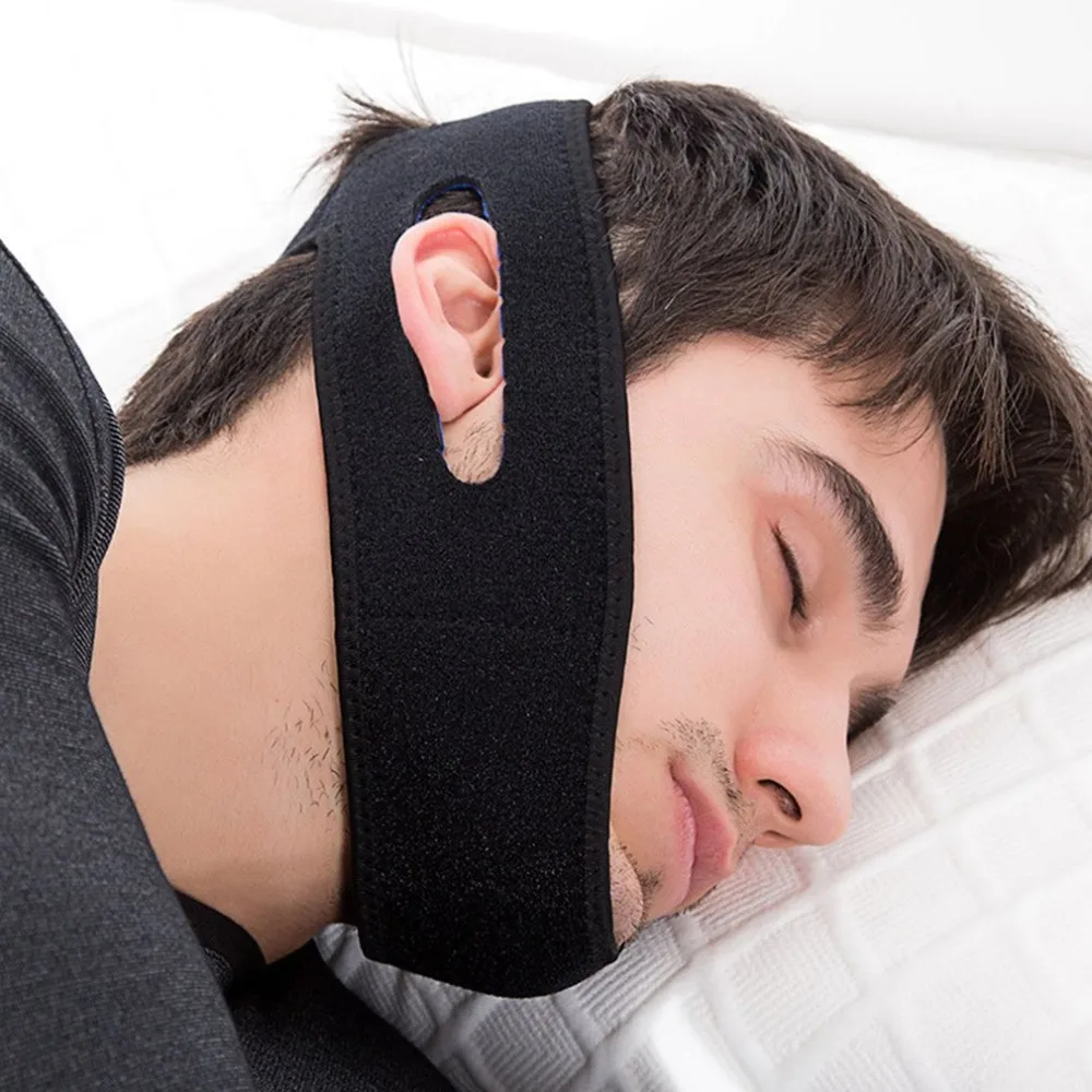 

New Anti Snoring Chin Strap Belt Anti Apnea Jaw Solution Stop Snore Belt Sleeping Care Tools Neoprene