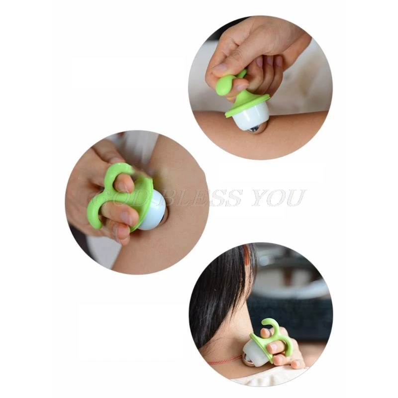 

1PC Handheld Body Manual Massager Cute Mini Potted Plant Shaped Roller Ball Bead Relaxation Neck Foot Face Lift Beauty Tool