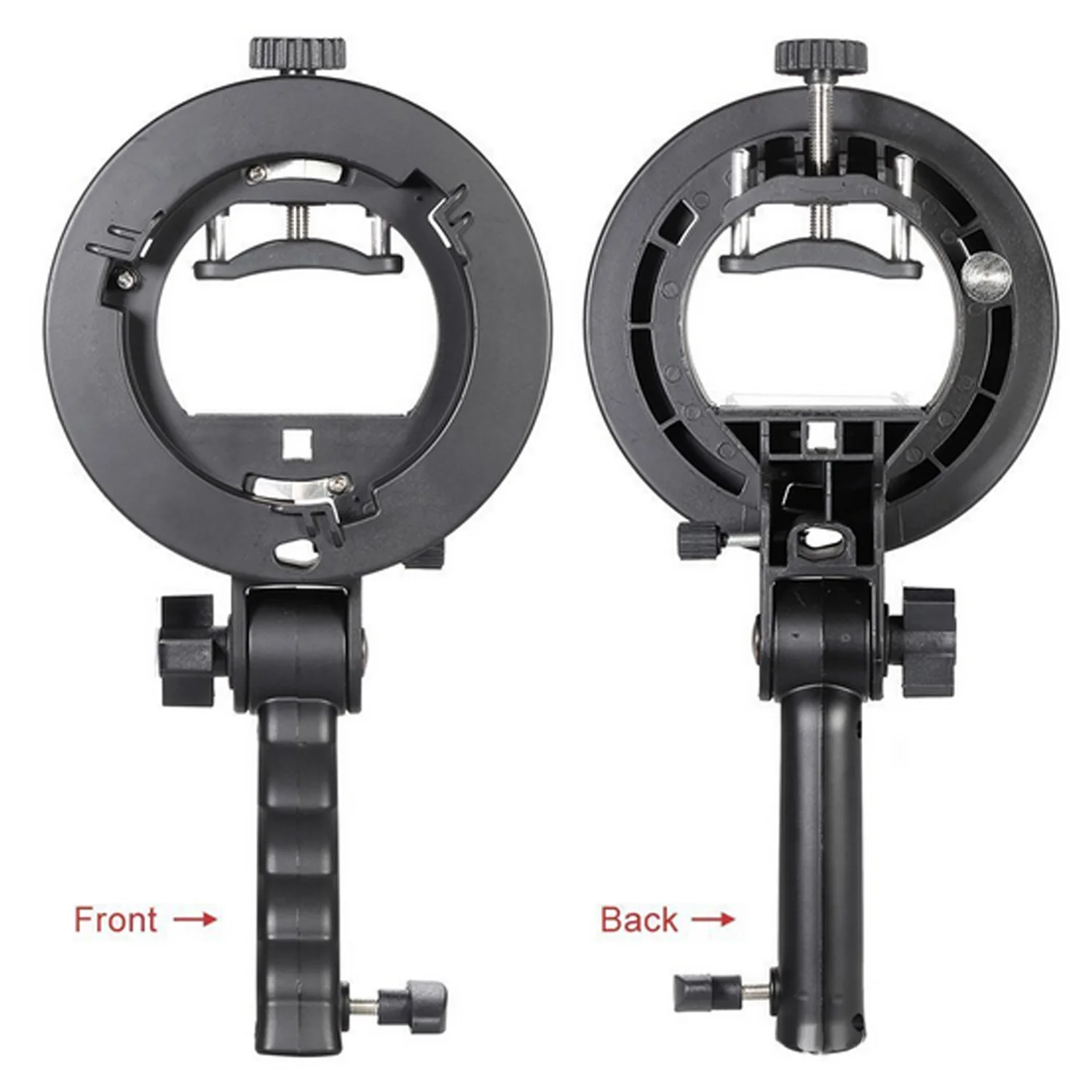 

Gosear Portable S-type Flash Bracket Mount Stand with Handle for Canon Nikon YonNuo Godox Bowens Softbox Radome Umbrella Gadgets