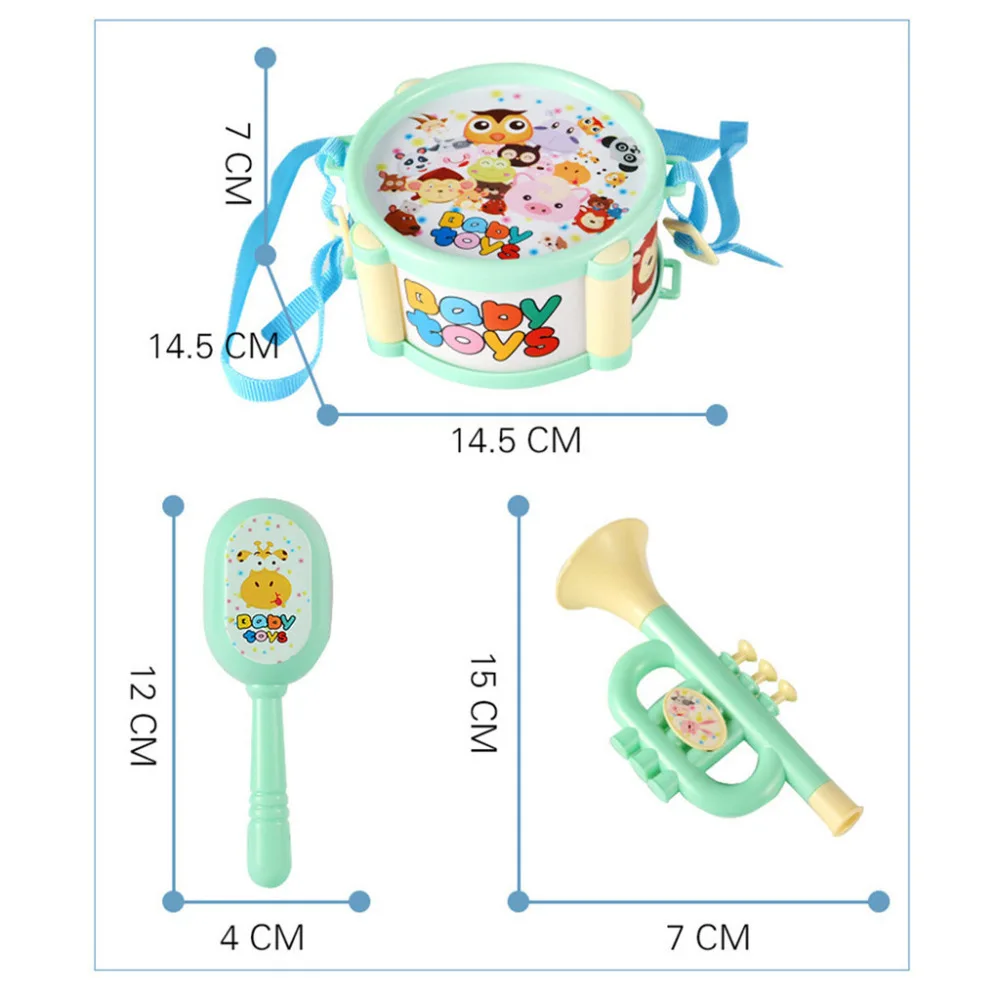 Детские Джаз барабана игрушка для развития пластиковые игрушки для детей фортепианной музыки раннее образование игрушка музыкальный