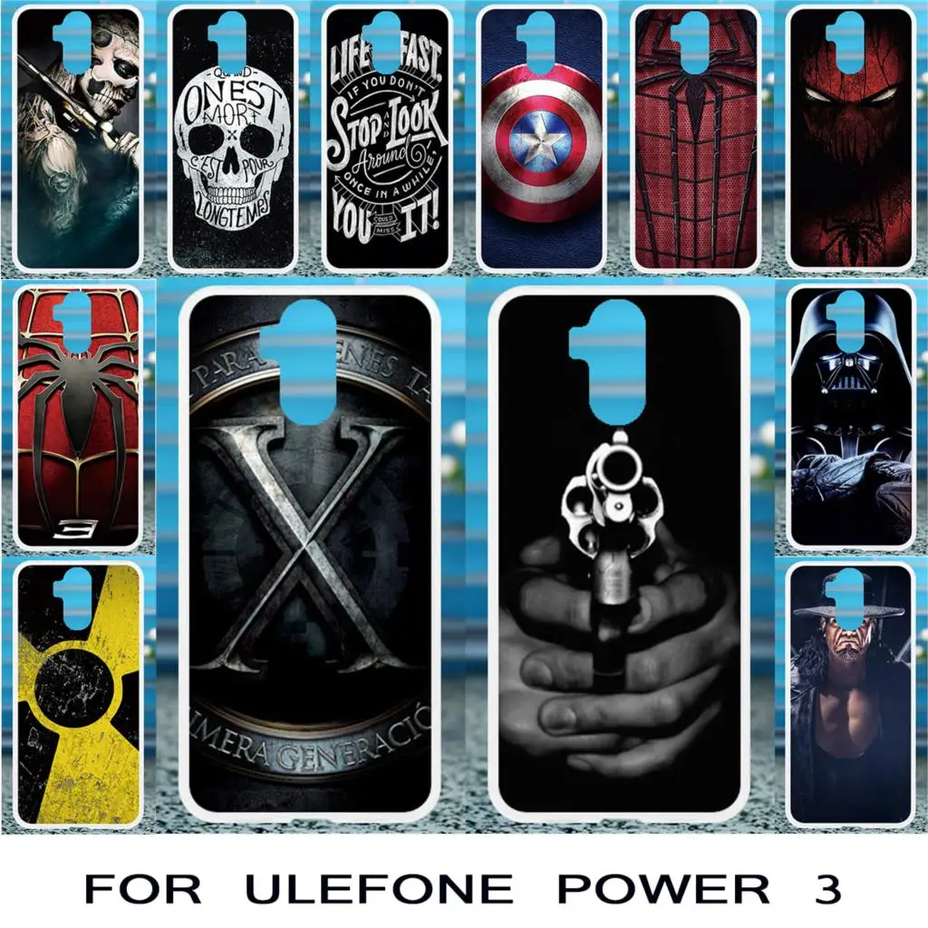 

3D DIY Painted Cases For Ulefone Power 3 Case Silicon Cover For Ulefone Power 3S Case Captain Housing Fundas Shell Capa Coque