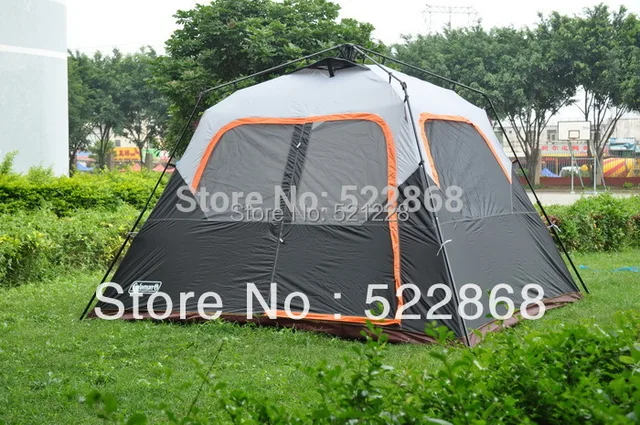 Best price at $114 Cheap Large space 6 person one room instant set-up automatic quick open beach fishing high quality outdoor camping tent hot sale