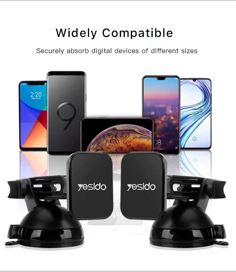 Magnetic Car Phone Holder Stand Windshield Sucker Car Mount (12)
