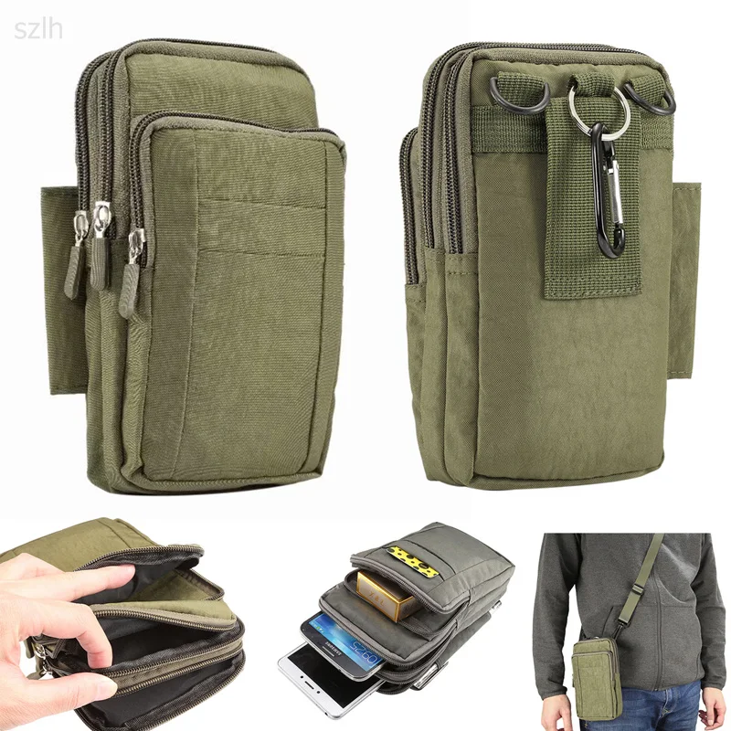 

for Oukitel K6 K7 K8 K10 K10000 Max Pro Universal 5.5-7.0" Case Multifunctional Cell Phone Bag Hanging Neck Wallet Outdoor Pouch