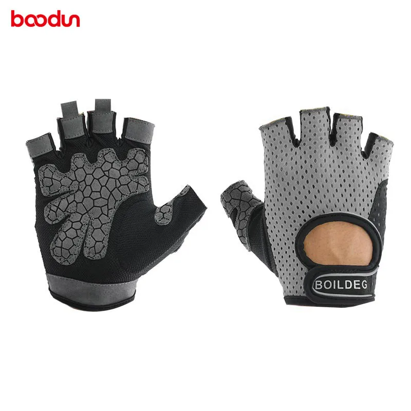 Summer Breathable Fitness Gloves Silicone Yoga Outdoor Sports Hal Finger Weight Lifting Gloves Body Building Equipment 7171030