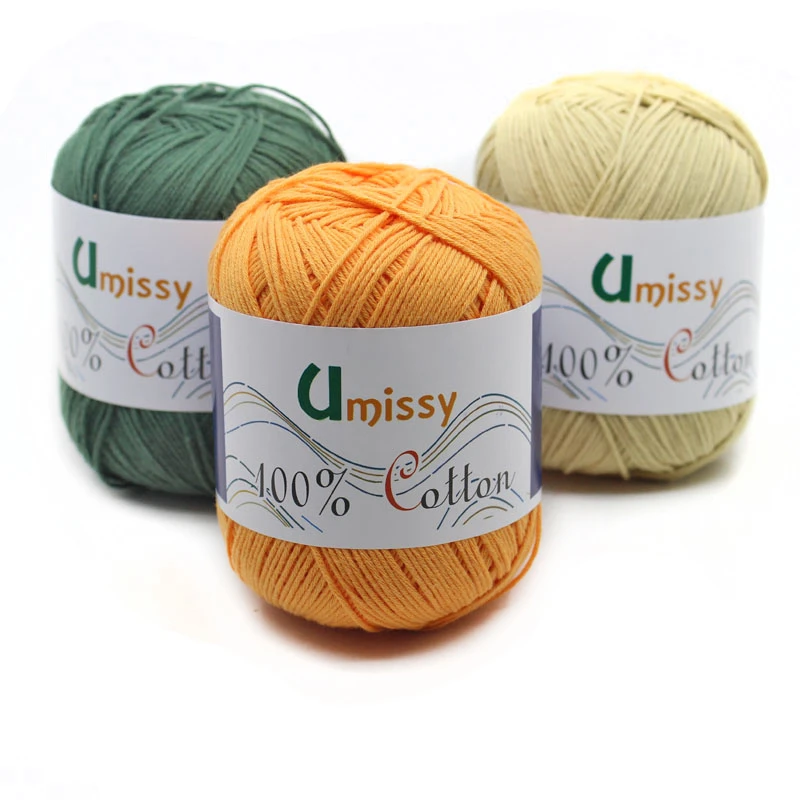 

1pc 100% Cotton Knitting Yarn Crochet Yarn for Knitting Soft Smooth Natural Anti-Pilling 30 Colors