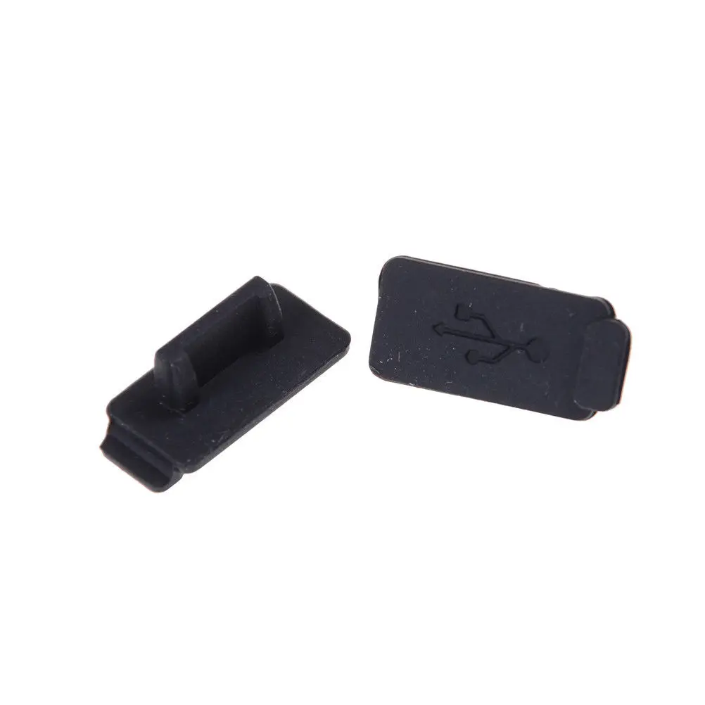Прочный корпус из ПК ноутбук USB разъем крышка фиксаторы уход за кожей лица мягкой пыли Кепки USB 2,0 3,0 Интерфейс предотвратить ржавчину Пылезащитная заглушка для черный 10 шт./лот Резина