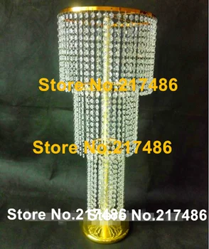 

New style TALL Crystal Candelabra Centerpieces /GOLD Wedding globe crystal candelabra /5 arms candelabra/candle holder