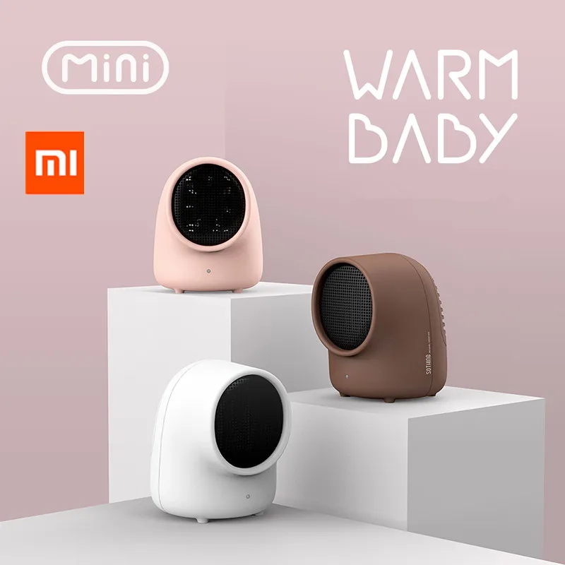 

XIAOMI SOTHING Mini Warmbaby Fan Heater Desktop Warm Electronic Heater Cute Small Portable Warmer Machine for Winter Home Office