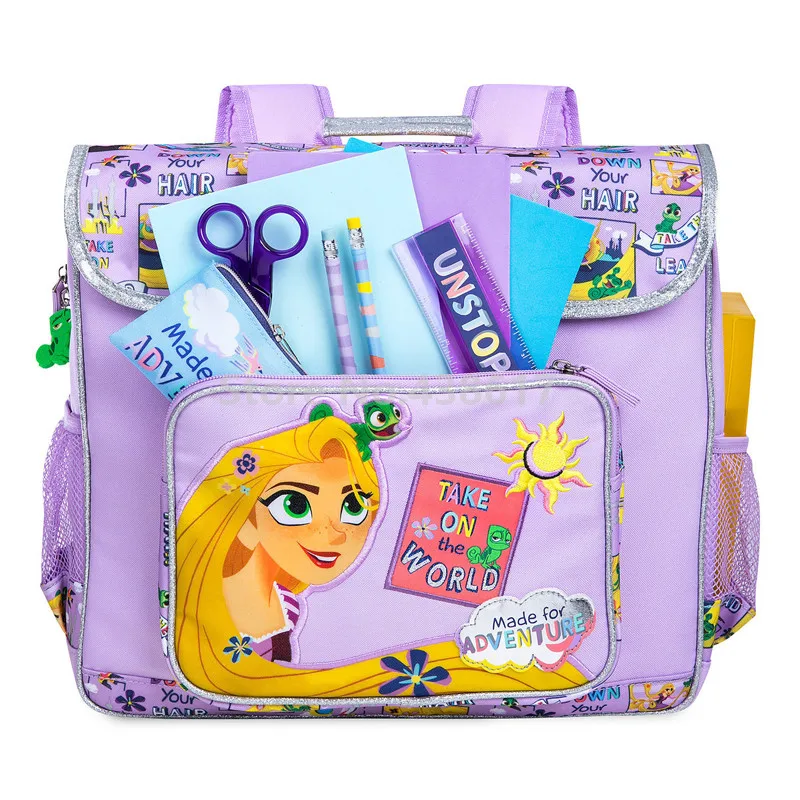 Новые фиолетовые Рапунцель принцесса школьные рюкзаки для девочек детские школьные рюкзаки сумки