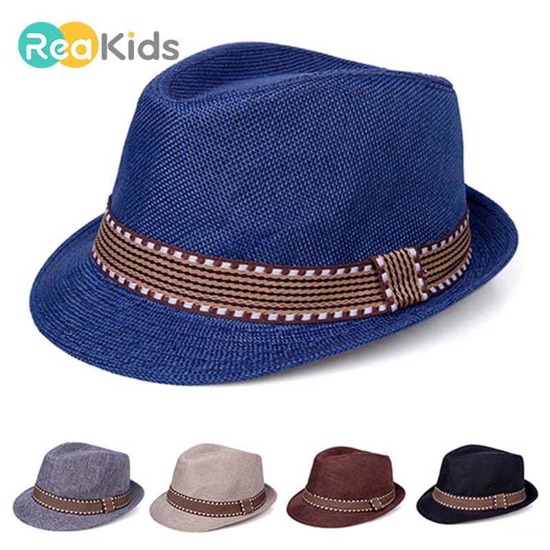 

REAKIDS Baby Hat For Boys Children Cap Girls Summer Hat Toddler Infant Sun Cap Outdoor Baby Girls/Boys Hat Jazz Cap For Baby
