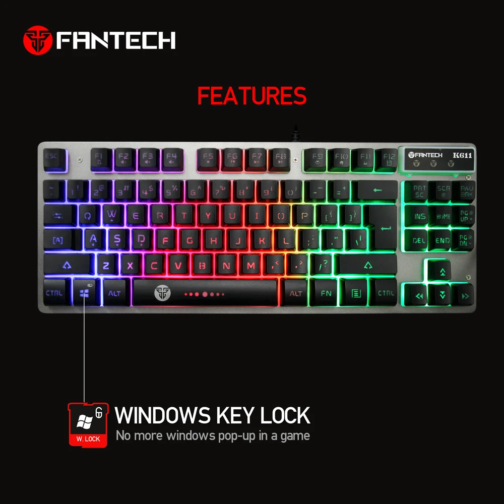 backlit gaming keyboard, keyboard led, gaming keyboard,Cheap backlit keyboard,High Quality Wired Keyboard,19 keys anti-ghosting,dual color caps injection with floating keys keyboard (11)