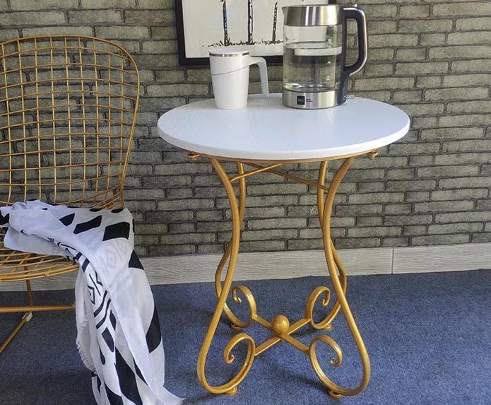Excellent Nordic ins Coffee Tables garden outdoor table flowers stand Round bedside Tables for Living Room Furniture Home Furniture 5
