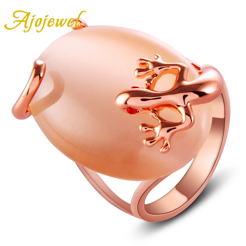 

Ajojewel Size7-9-10 Unique Design Fashion Opal Lizard Rings For Women Wedding Band Jewelry