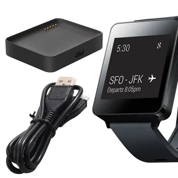 

High Quality Charging Dock with Charging Cable Watch Charger for LG G Watch W100 / W110 / W150 Smart Watch USB Chargers Adapter