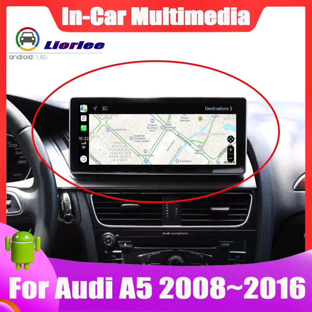 

10.25 inch Android System Car Multimedia player GPS Navigation For Audi A5 2008~2016 IPS screen