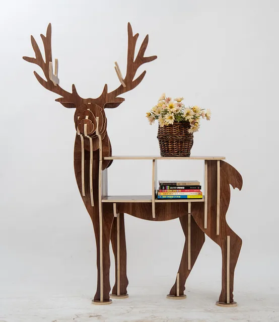 Special Offers Large Book Rack Bookcase Display Storage Furniture for CDs, Movies &Books Animal Deer Display Bookrack Wooden Bookcase Shelves Special Offers Large Book Rack Bookcase Display Storage Furniture for CDs, Movies &Books Animal Deer Display Bookrack Wooden Bookcase Shelves