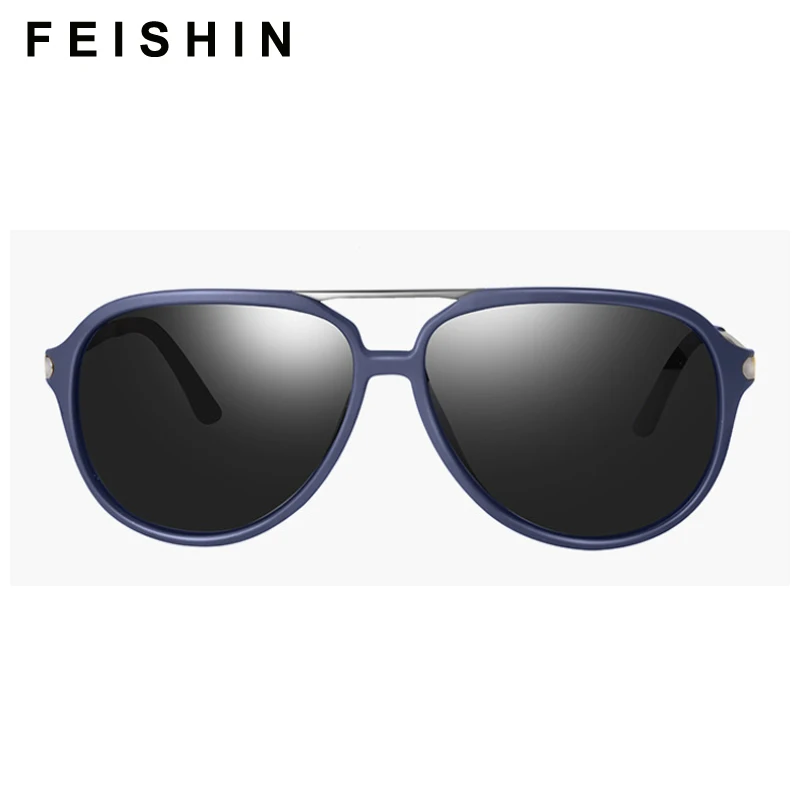 

FEISHINI Brand DESIGN Men Classic Pilot Polarized Sunglasses Women Lighter Frame 100% UV Protection celebrity Sunglass
