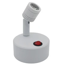 Светодиодная настольная лампа с батарейным выключателем AAA, 1 Вт, 3 Вт, аварийная настенная лампа для шкафа, дисплей, сварка, счетчик ювелирных изделий, витрина, оконная лампа