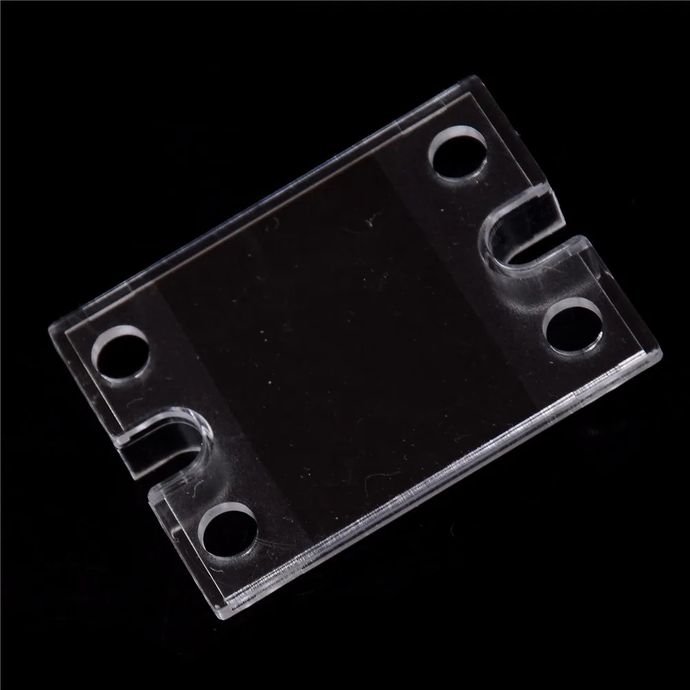 New Safety Cover Case for Single Phase Solid State Relay SSR Clear Plastic Cover