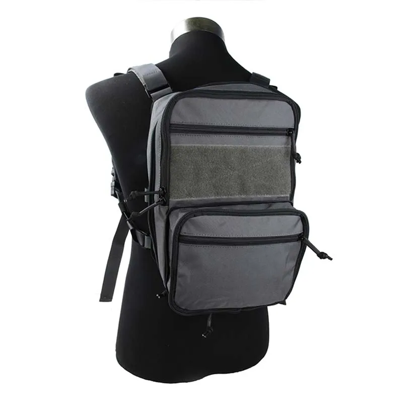 

TMC 410 Flatpack Tactical Vest Molle Bag Pouch Dual-use Zipper Backpack CORDURA fabric