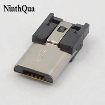 

10pcs MICRO USB 4Pin Male Jack Plug Interface Connector Welding Type Plugs for Data Line DIY Parts