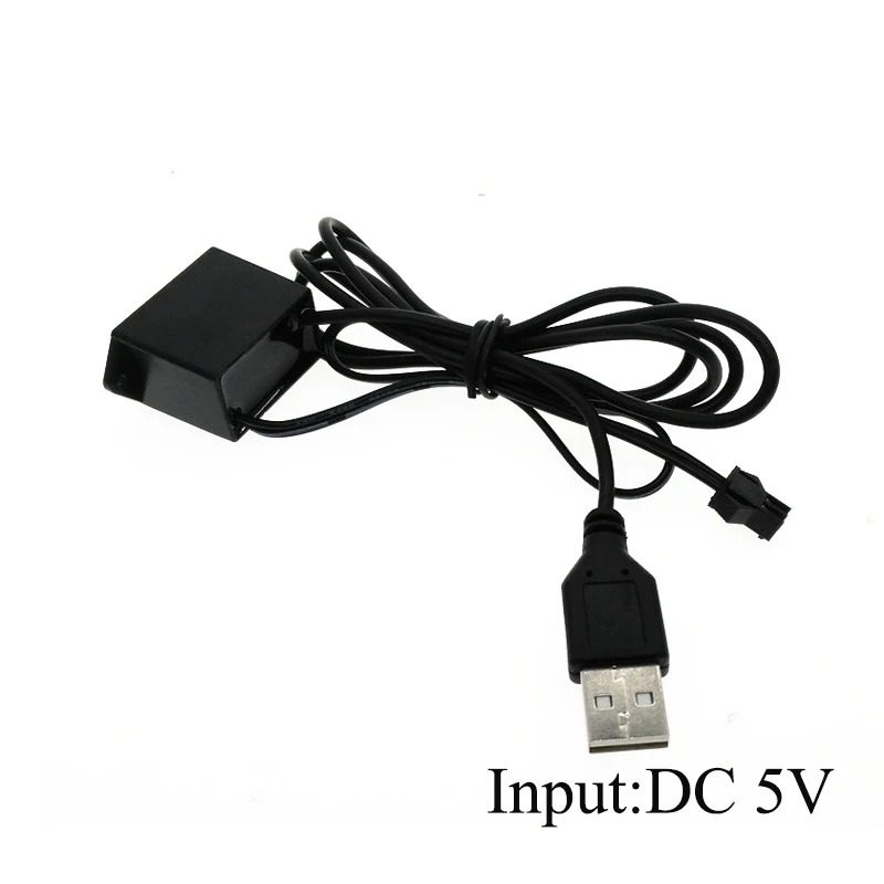 EL провод USB Инвертор контроллер для 1-5 м светодиодный El провод свечение гибкий неоновый Декор вход DC 5 В