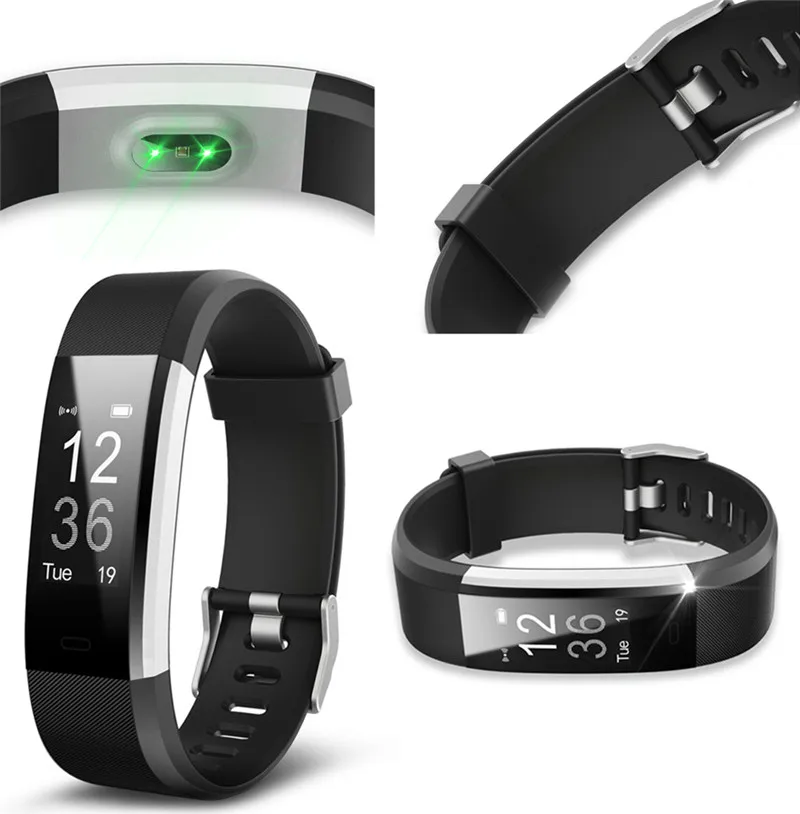 Fashion Smart Watch Dynamic Heart Rate Monitor Multiple Sport Pedometer for iOS Android Breathe Guide Remote Camera APP Download (3)
