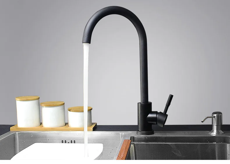 modern black kitchen sink faucet