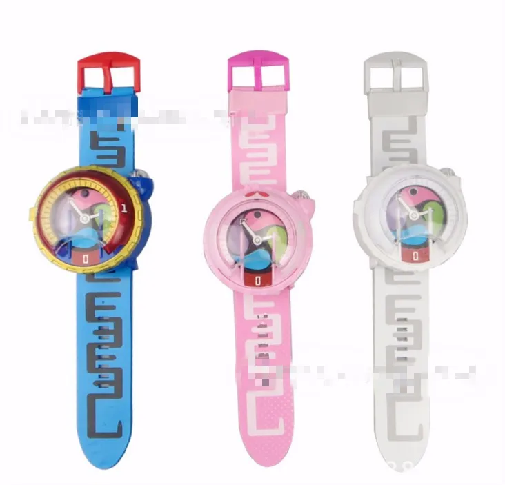 12pcs/lot New Japanese Anime Yokai Watch DX Yo Kai Wrist Watch Kids Toy