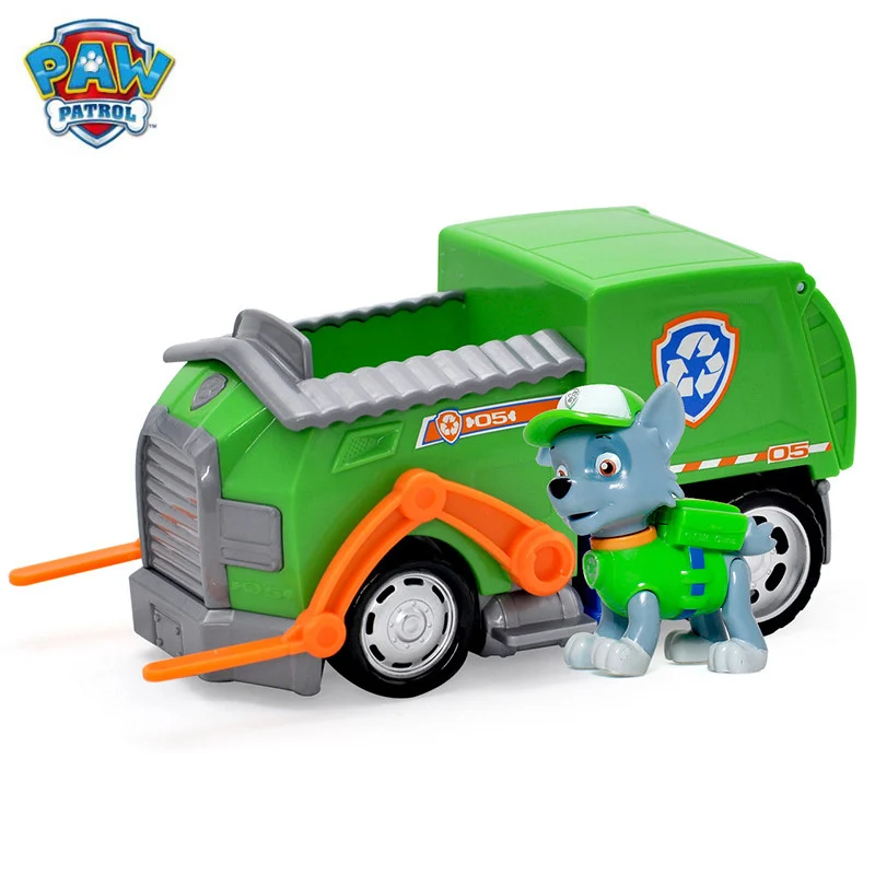 Genuine Paw Patrol Dog Toys Car Skye Tracker Vehicle Patrulla Canina Action Figures Juguetes Patrol Canine Children Gift Genuine