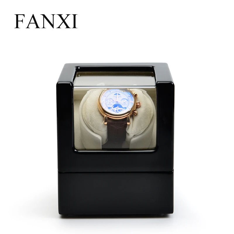 

FANXI Solid Wooden Mechanical Watch Maintenance Equipment with Sandalwood color Watch shaker for Pocket watches Watch box