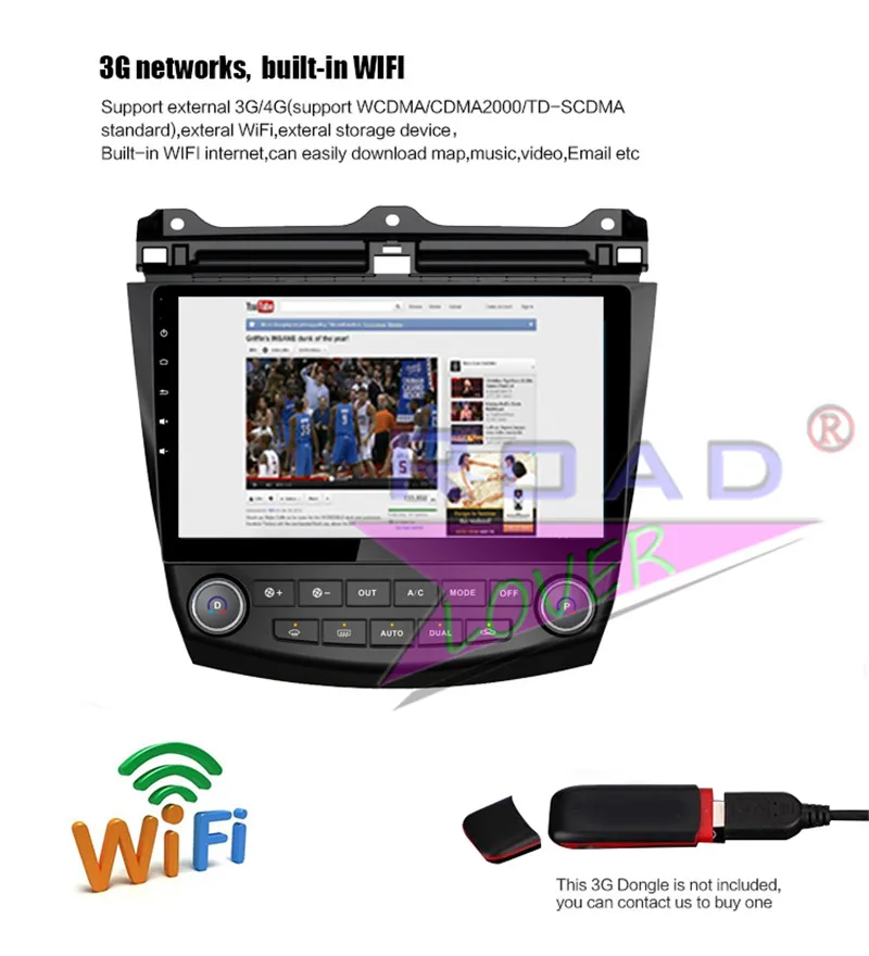 Top Roadlover Android 8.1 Car Multimedia  Player For Honda Accord 2004 2005 2006 Stereo GPS Navigation Radio Magnitol 2 Din NO DVD 17