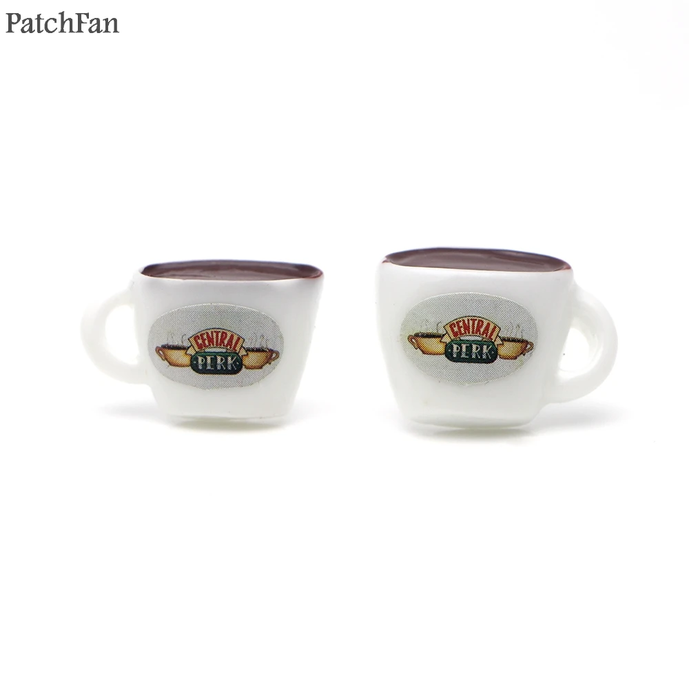 Patchfan невесты серьги модные ювелирные изделия друзья кофейных чашек украшения